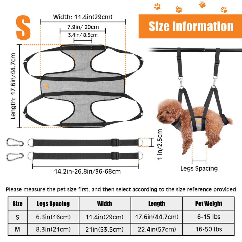 Pet Dog Grooming Hammock Restraint Harness Sling Bag Hair Nail Trimming Helper