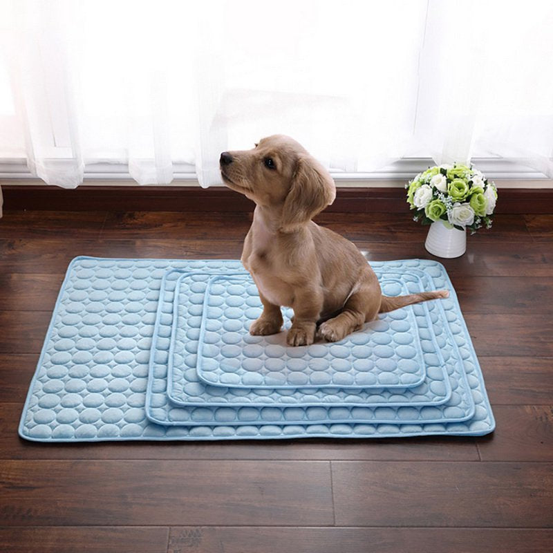 Pet Cooling Mat Cool Pad Comfortable Cushion Bed for Summer Dog Cat Puppy,4 Sizes