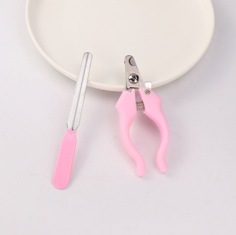 2Set Pet Nail Clipper Scissors with Nail File Pet Dog Cat Nail Toe Claw Clippers