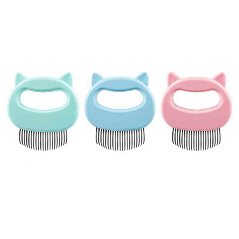 Pets Cat Dog Massage Shell Comb Grooming Hair Removal Shedding Cleaning Brush