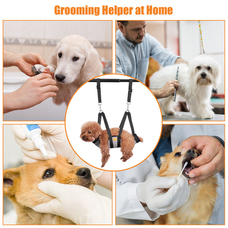 Pet Dog Grooming Hammock Restraint Harness Sling Bag Hair Nail Trimming Helper