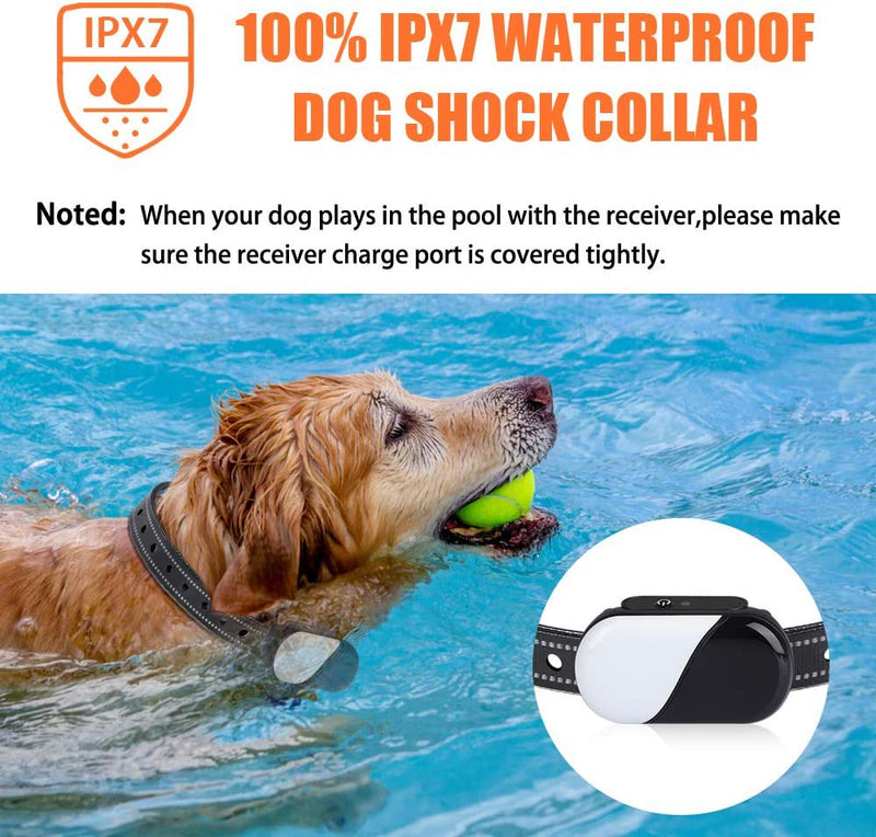 Shock Collar with Remote for 3 Dogs ,Rechargeable Dog Training Collar 1000Ft ,IPX7 Waterproof ,3 Modes Beep Vibration Shock for Small Medium Large Dogs