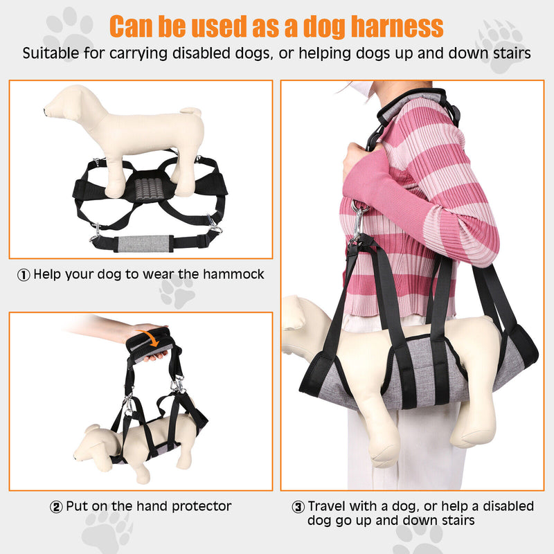 Pet Dog Grooming Hammock Restraint Harness Sling Bag Hair Nail Trimming Helper