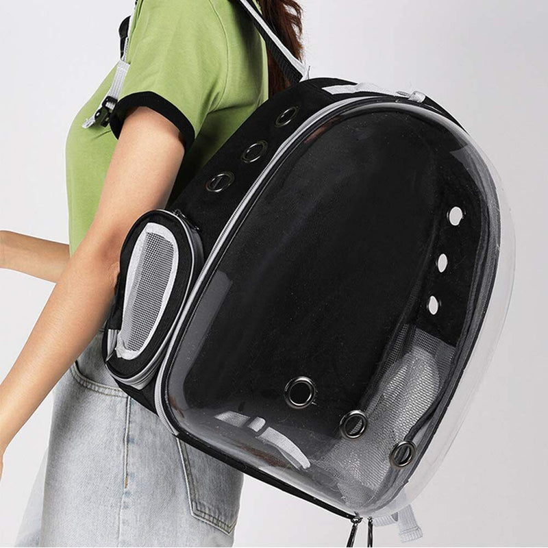 Pet Portable Carrier Backpack Space Capsule Travel Dog Cat Bag Transparent