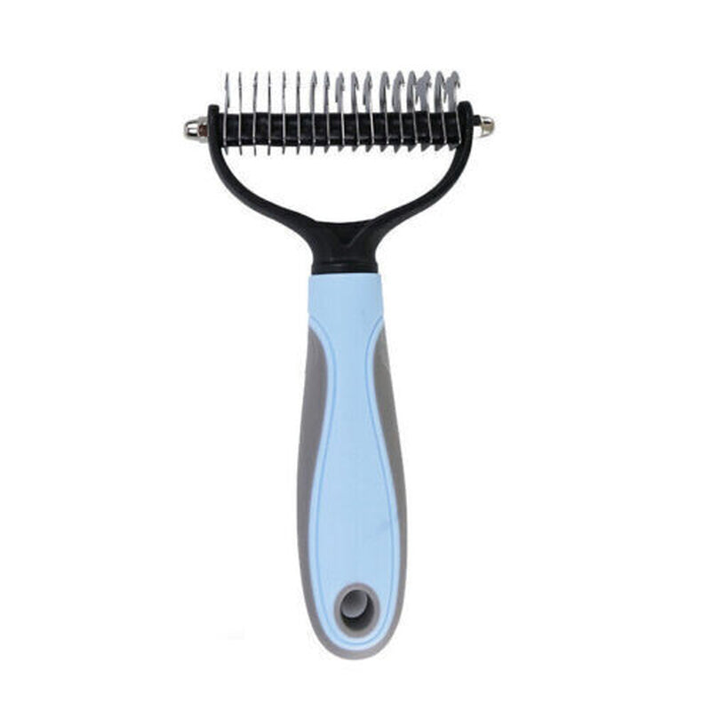 Professional 2 Sided Undercoat Dog Cat Shedding Comb Brush Pet Grooming Tool