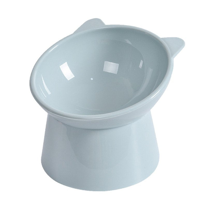 Cat Elevated Bowls 45° Tilted Raised Dish Pet Feeding Bowl with Stand for Cats and Puppy Safe PP Material Easy to Clean