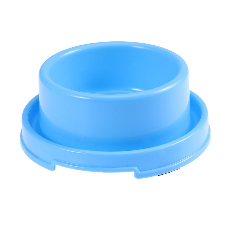 Circle Pet Food Bowls Anti-Ant Dog Feeding Dishs for Puppy and Cat (Blue)