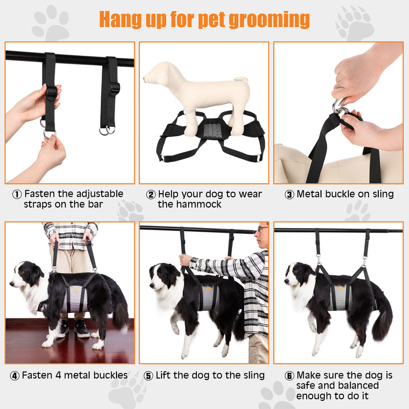 Pet Dog Grooming Hammock Restraint Harness Sling Bag Hair Nail Trimming Helper