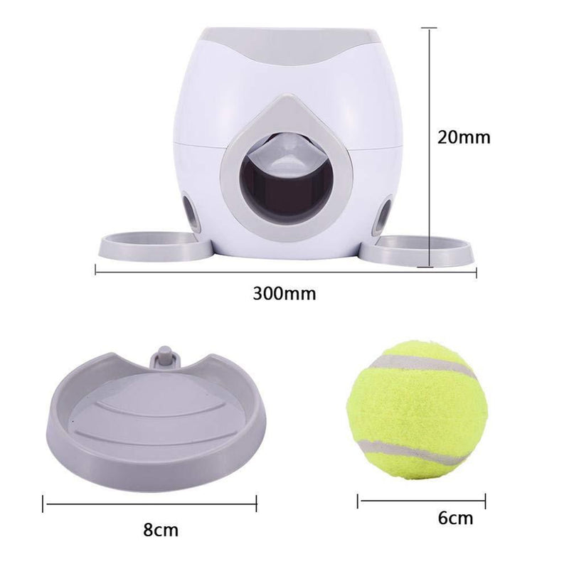 Automatic Pet Feeder Fetch Tennis Ball Dog Training Toys Interactive Throwing Ball Machine