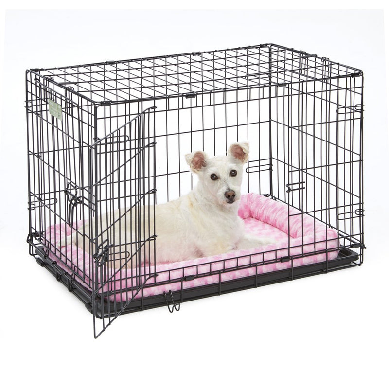 Midwest Quiettime Pet Bed & Dog Crate Mat, Pink, 24"