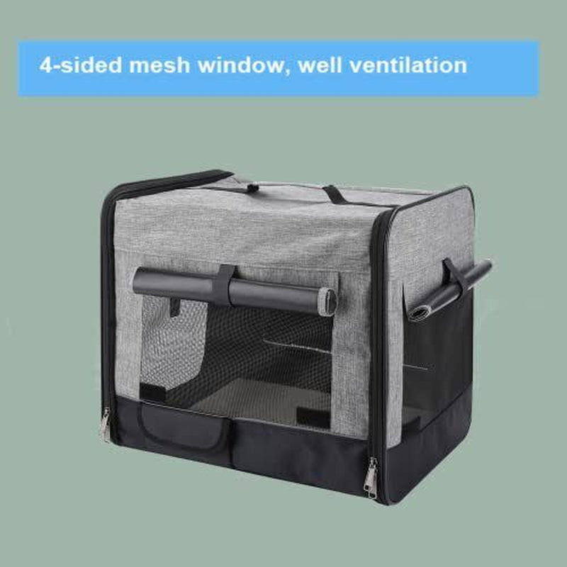 Soft Portable Travel Dog & Cat Crate Collapsible Foldable Kennel 18.1 X 14.1 ...
