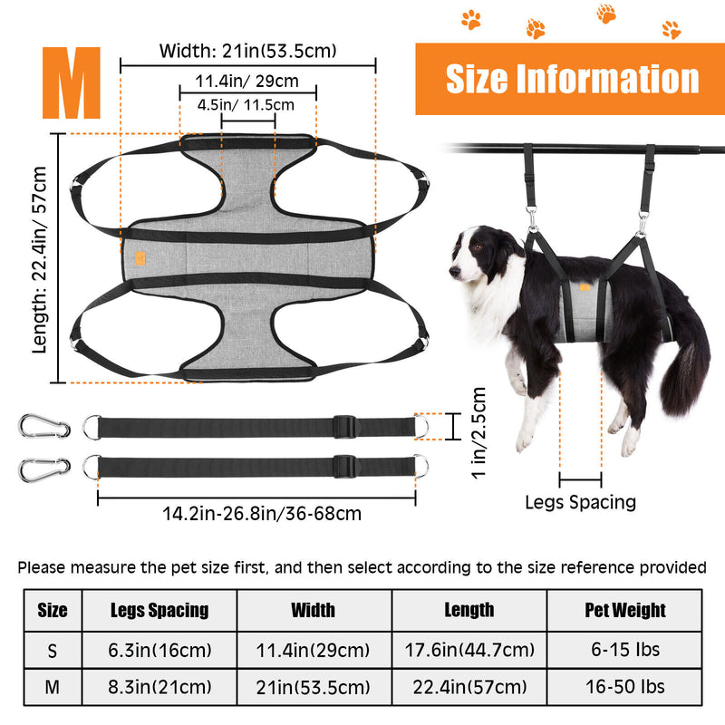 Pet Dog Grooming Hammock Restraint Harness Sling Bag Hair Nail Trimming Helper