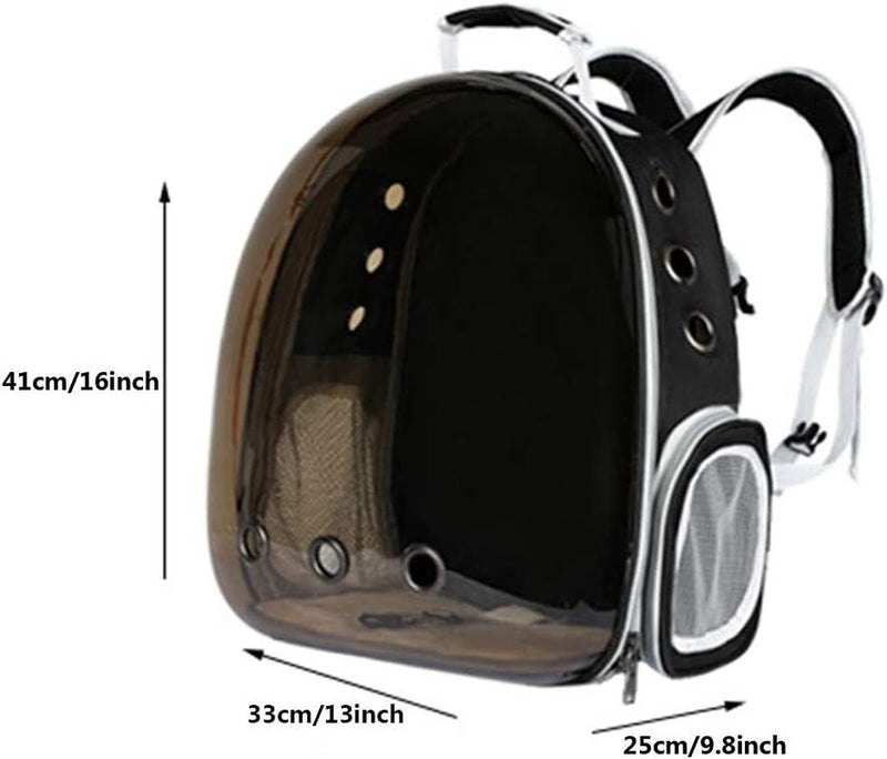 Pet Portable Carrier Backpack Space Capsule Travel Dog Cat Bag Transparent