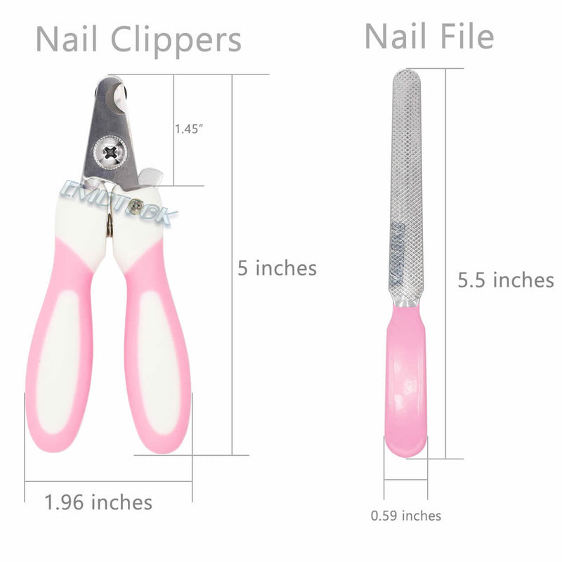 Pet Cat Dog Hair Thinning Grooming Scissors Kit + Toe Claw Nail Clippers Grinder