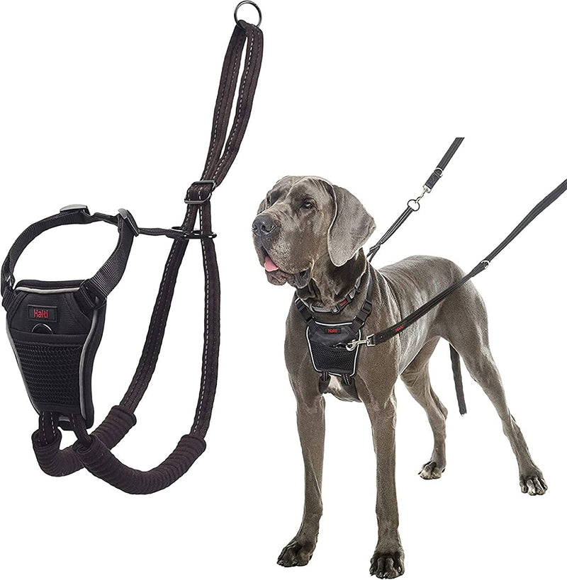 HALTI No Pull Harness Size Medium, Bestselling Professional Dog Harness to Stop Pulling on the Lead, Easy to Use, Anti-Pull Training Aid, Adjustable, Reflective and Breathable, for Medium Dogs