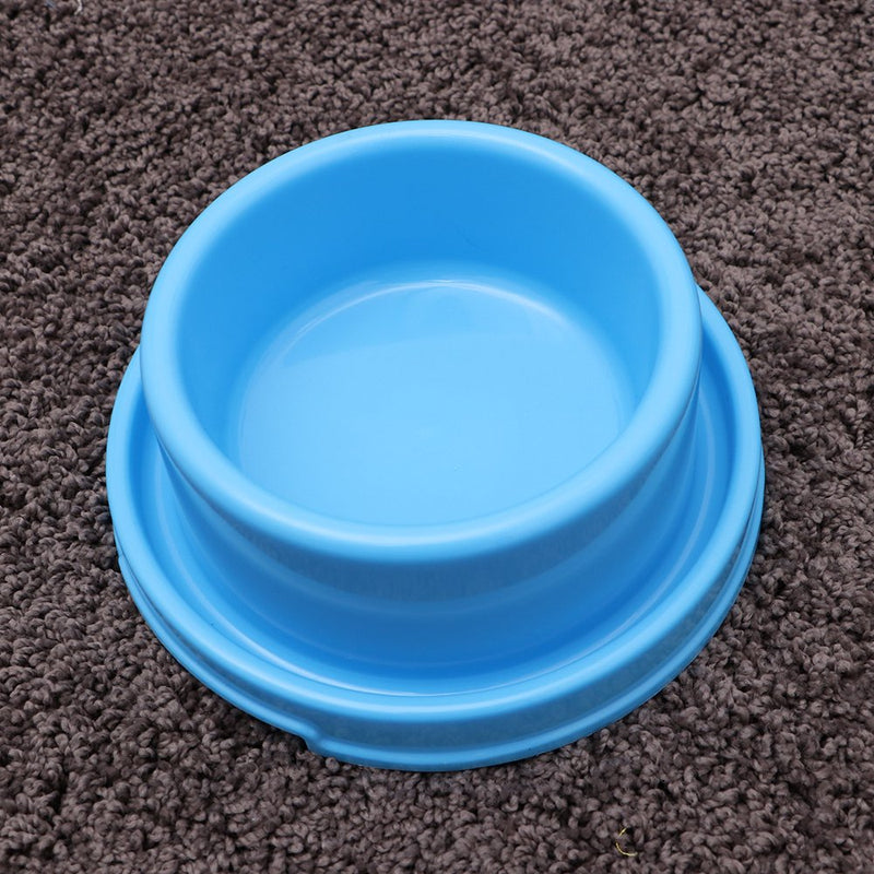 Circle Pet Food Bowls Anti-Ant Dog Feeding Dishs for Puppy and Cat (Blue)