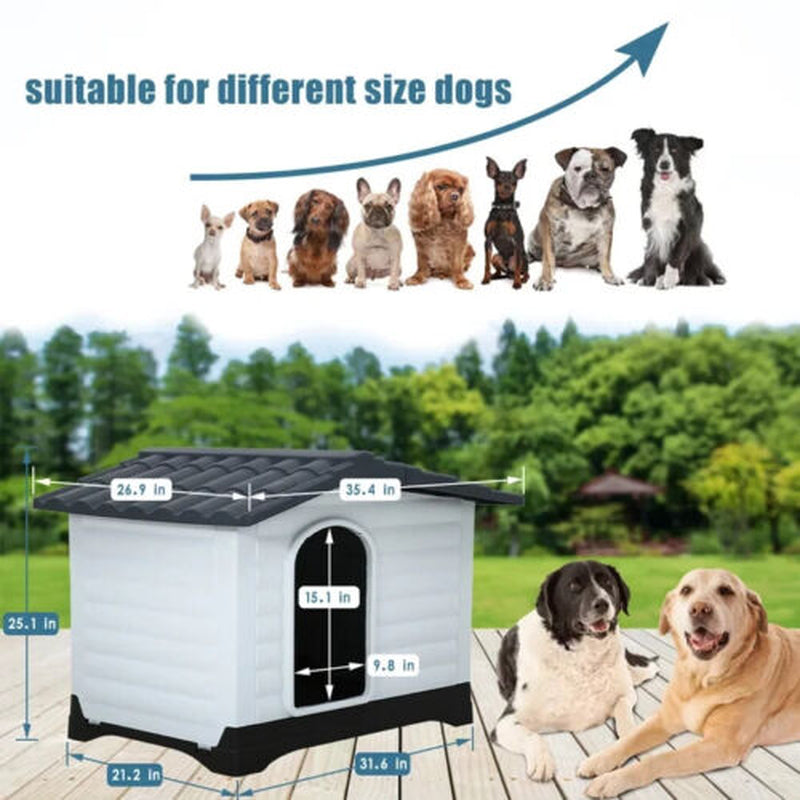 Indoor Outdoor Dog House Big Dog House Plastic Dog Houses for Small Medium Large