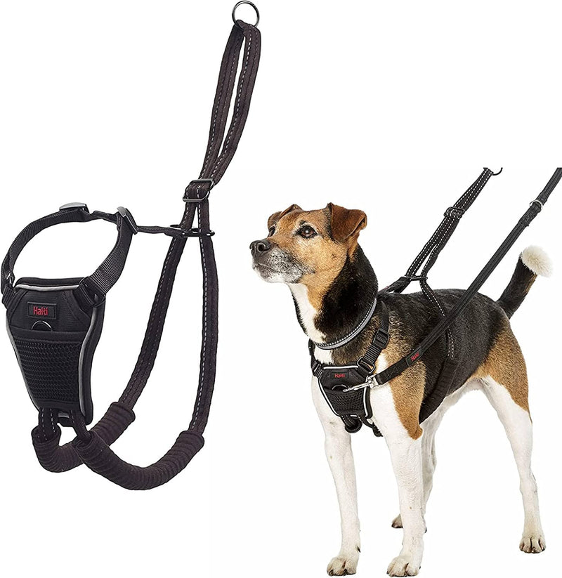 HALTI No Pull Harness Size Medium, Bestselling Professional Dog Harness to Stop Pulling on the Lead, Easy to Use, Anti-Pull Training Aid, Adjustable, Reflective and Breathable, for Medium Dogs