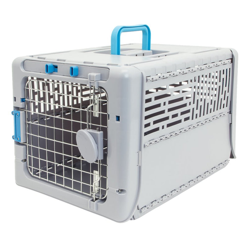 Sportpet Small 19" Collapsible Plastic Pet Kennel, Pet Carrier, Dog, Cat, Small Animal