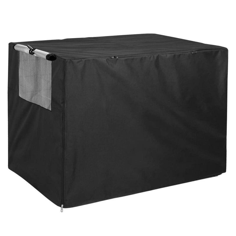 Dog Crate Cover Pet Cage Cover Durable Waterproof Windproof Universal Black
