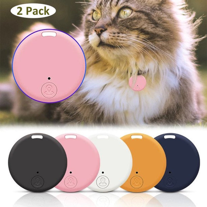 2 Pack Cat Dog GPS Bluetooth 5.0 Tracker Anti-Lost Device Pet Kids Bag Wallet Tracking Smart Finder Locator