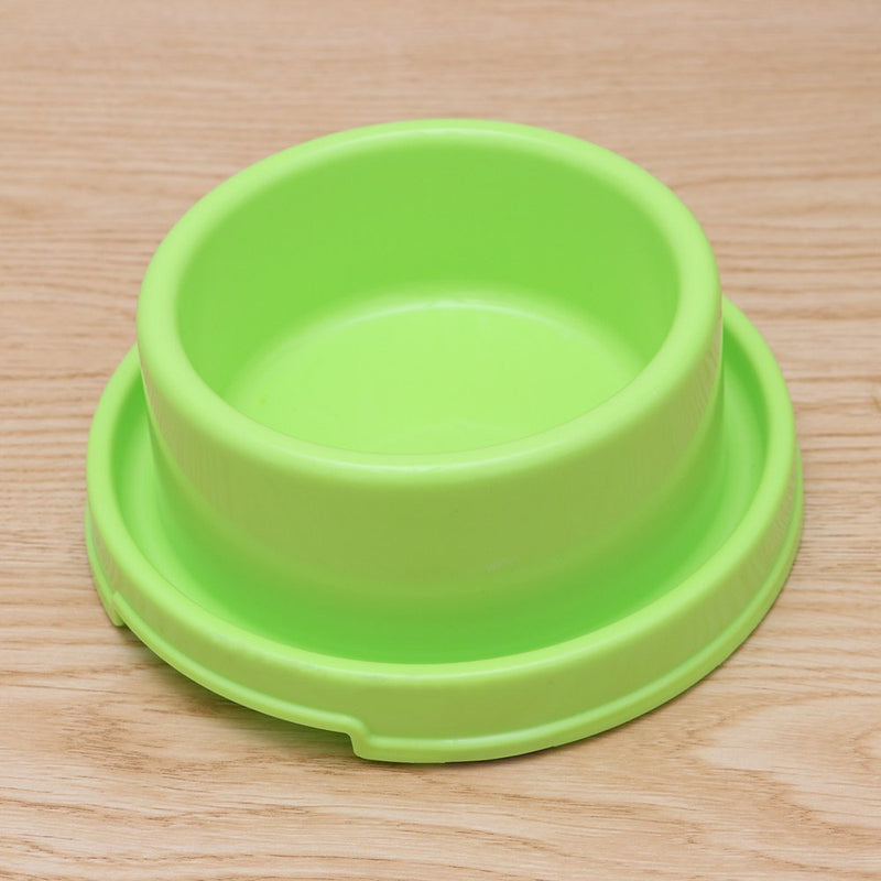 Circle Pet Food Bowls Anti-Ant Dog Feeding Dishs for Puppy and Cat (Green)