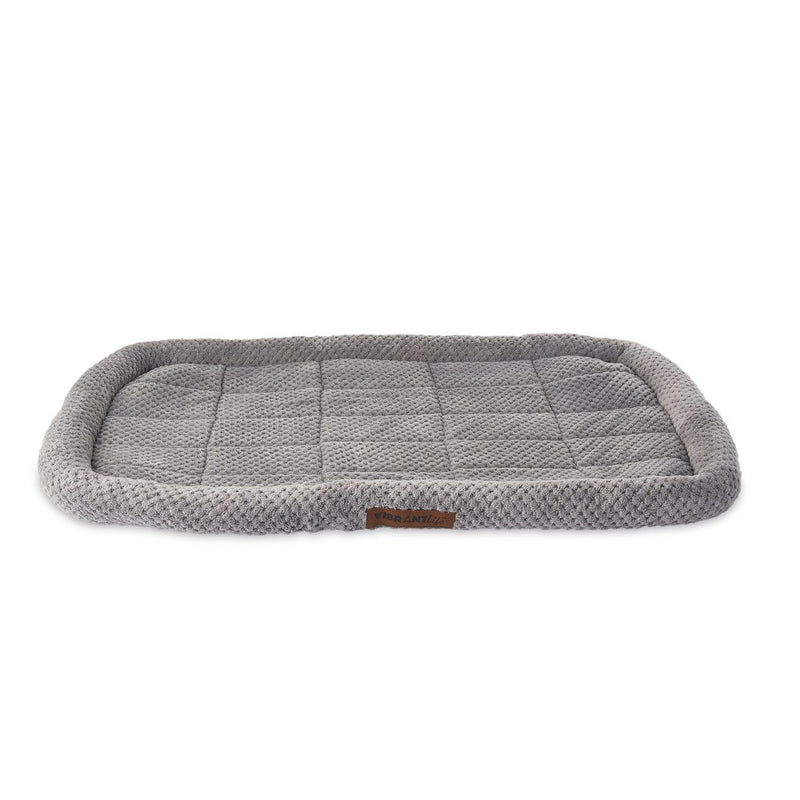 Vibrant Life X-Small Cozy Luxe Dog Crate Mat Pet Bed, Machine-Washable, Gray, 18"