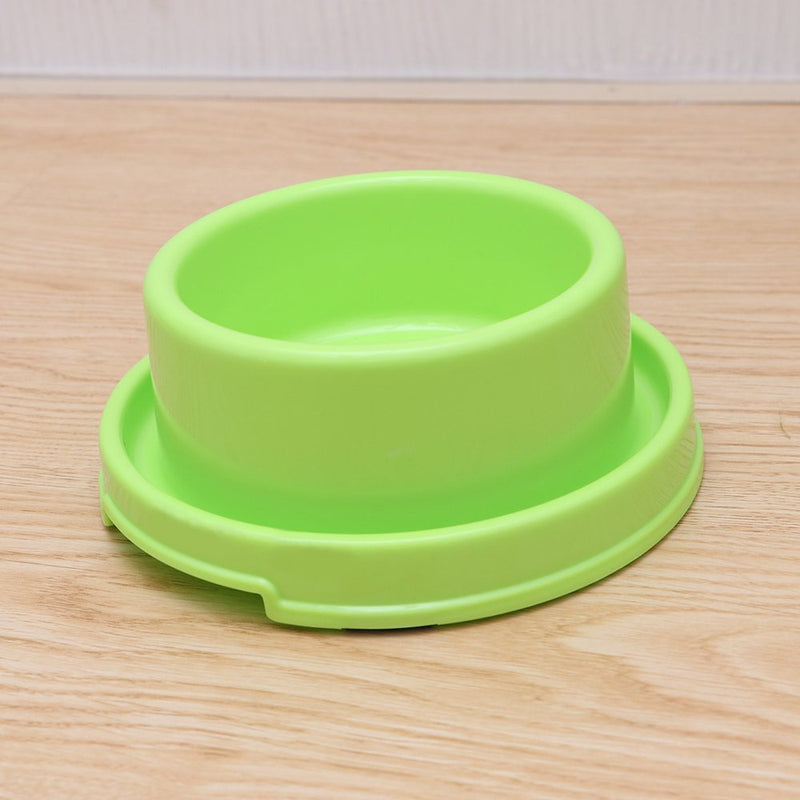 Circle Pet Food Bowls Anti-Ant Dog Feeding Dishs for Puppy and Cat (Green)