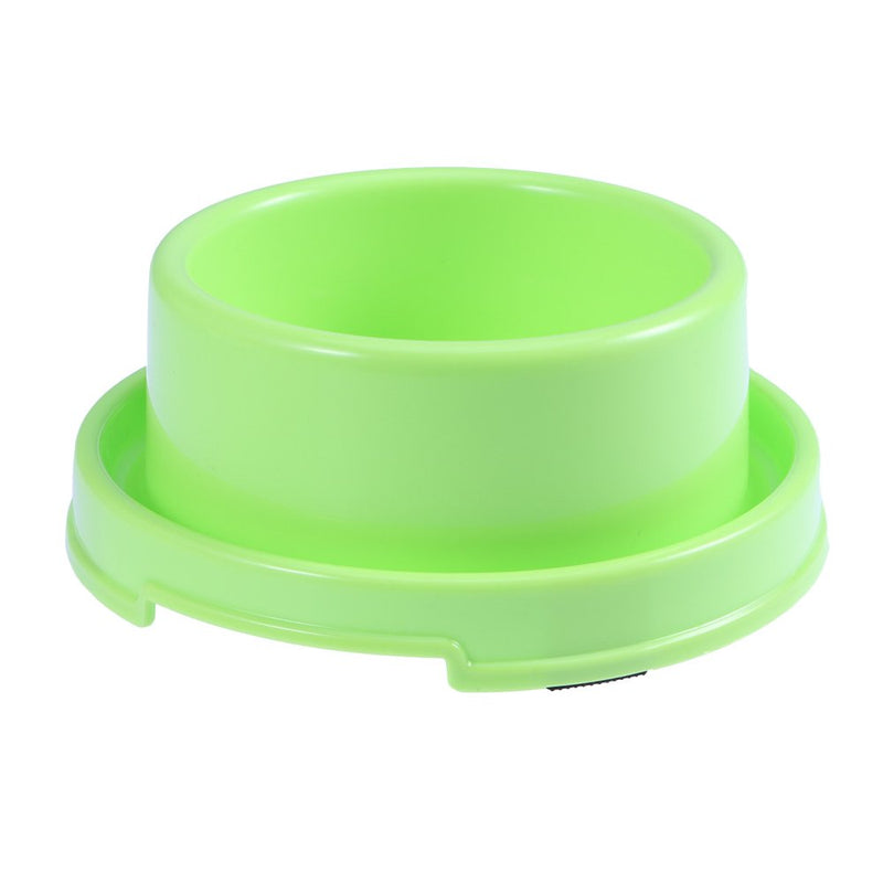 Circle Pet Food Bowls Anti-Ant Dog Feeding Dishs for Puppy and Cat (Green)