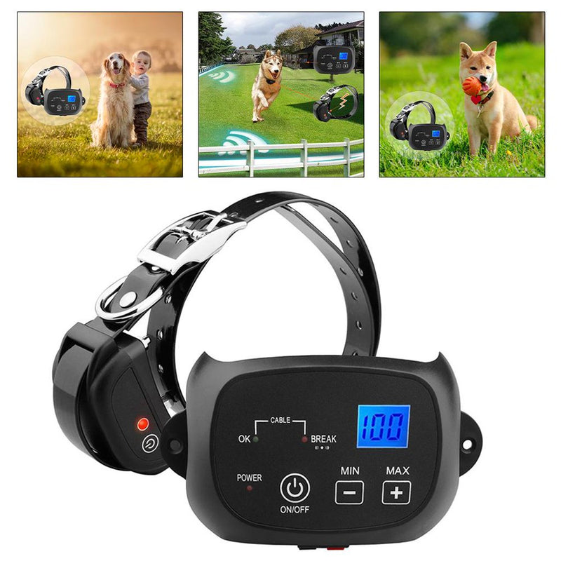 Wireless Fence,Wireless Fence System Training Collar Outdoor,Electric for Dogs Pet Containment Electronic,Shock Flags Rechargeable Run Collars Invisible,Cat Fences the Yard Perimeter