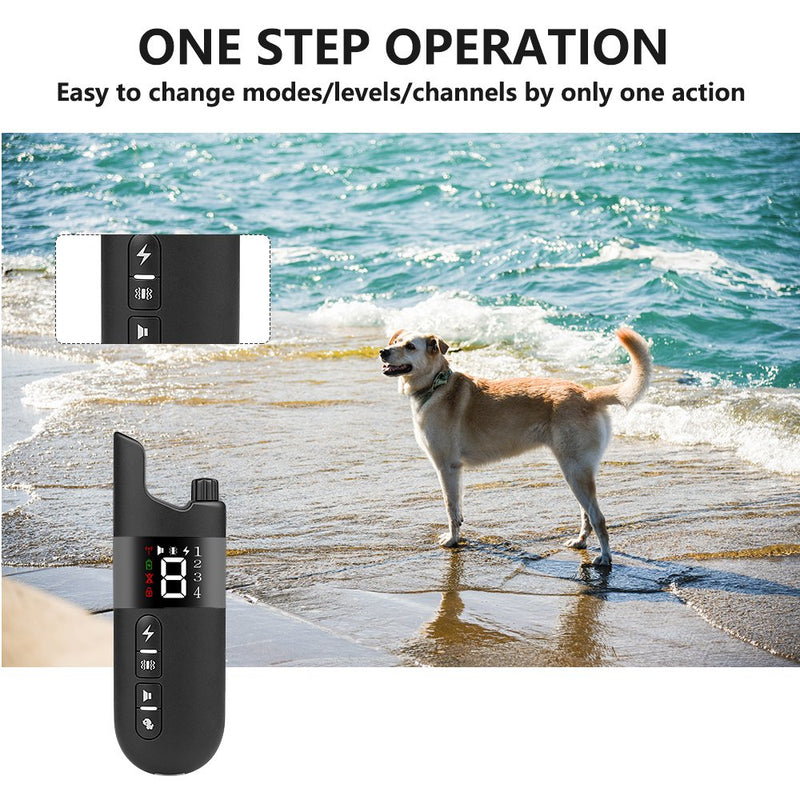 Dog Training Shock Collar for 2 Dogs, Waterproof Rechargeable Dog Shock Collar with Remote, 2000Ft 3 Modes Beep Vibrating Shock for Small Medium Large Dogs