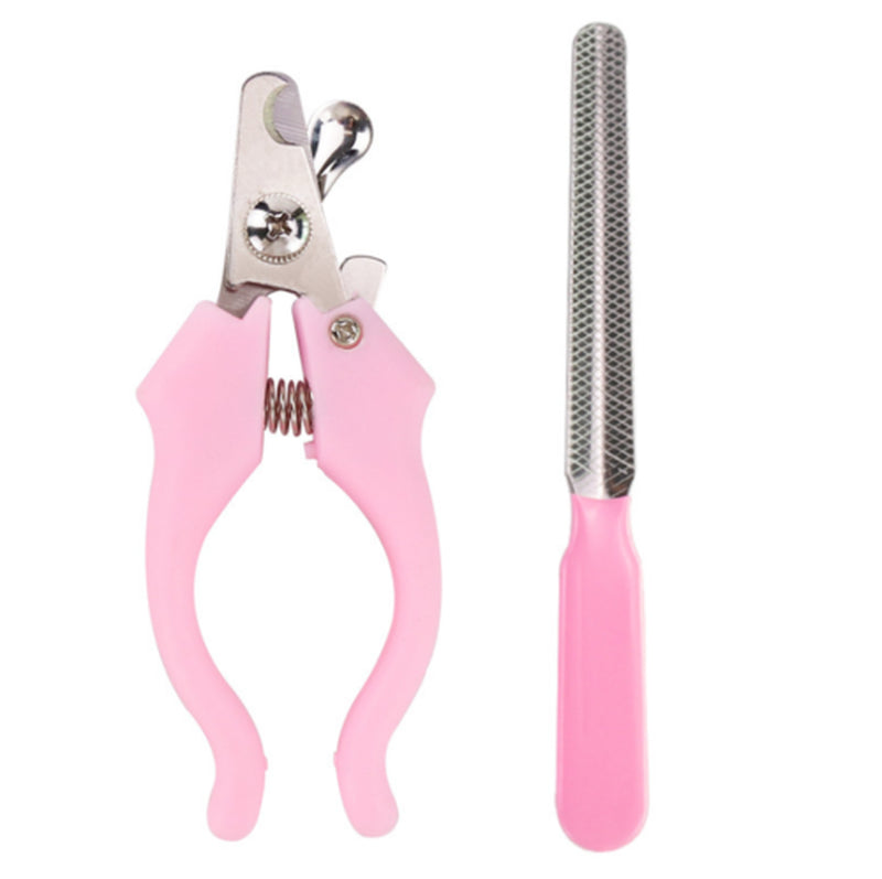 2Set Pet Nail Clipper Scissors with Nail File Pet Dog Cat Nail Toe Claw Clippers