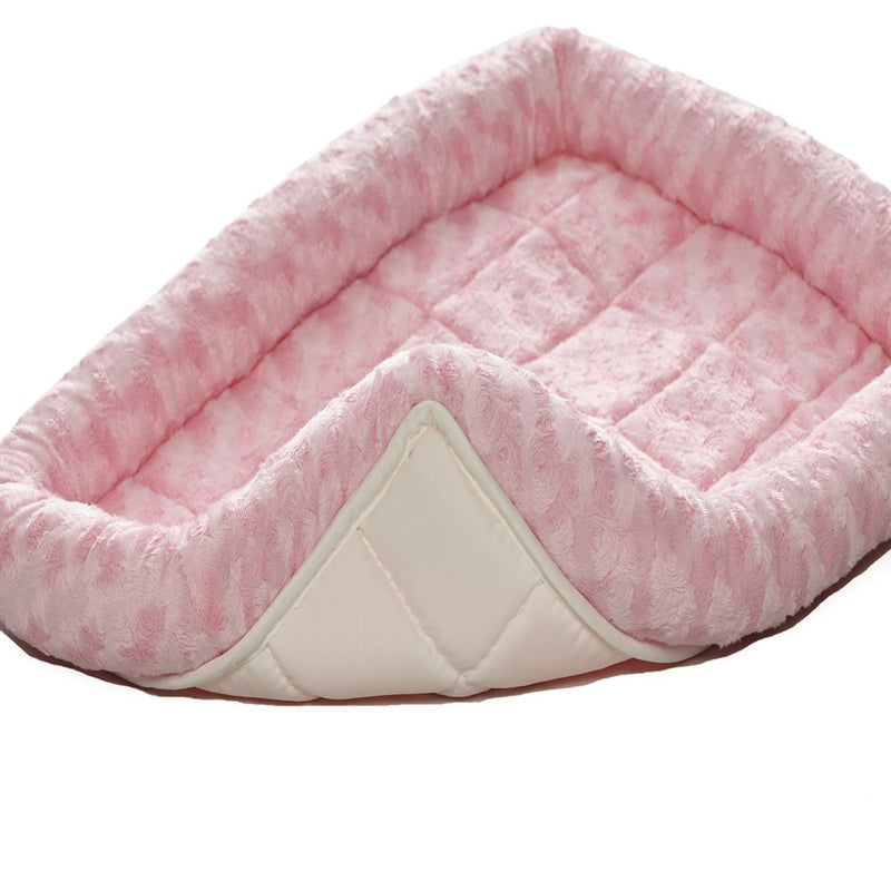 Midwest Quiettime Pet Bed & Dog Crate Mat, Pink, 24"