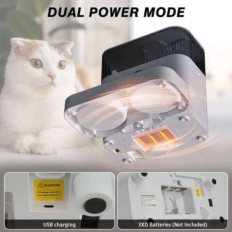 Automatic Cat Feeder Wifi Pet Feeder with 1080P Camera Auto Dog Food Dispenser