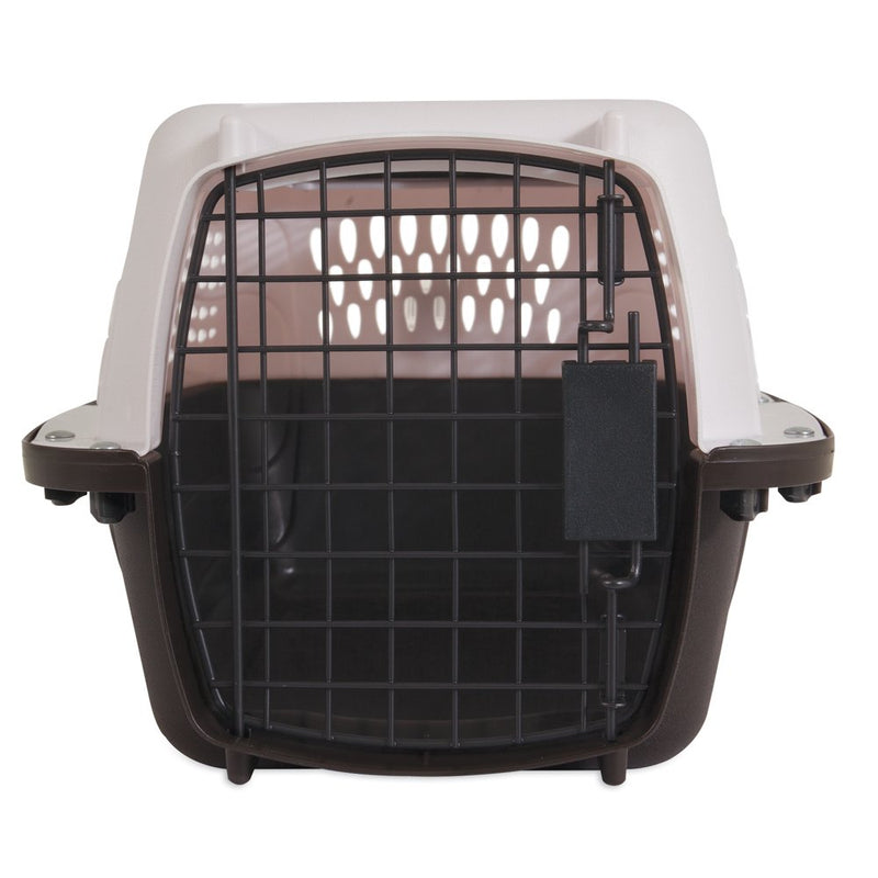 Petmate Double Door Top Load Pet Kennel, White, 19"L