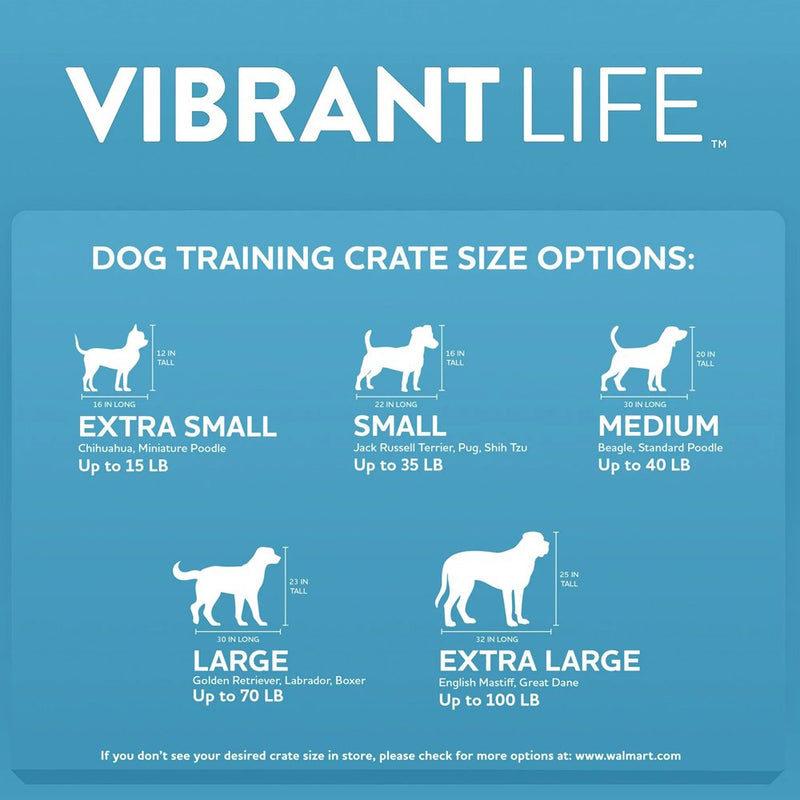 Vibrant Life 22.5" Polyester Pop up Pet Kennel for Dogs and Cats