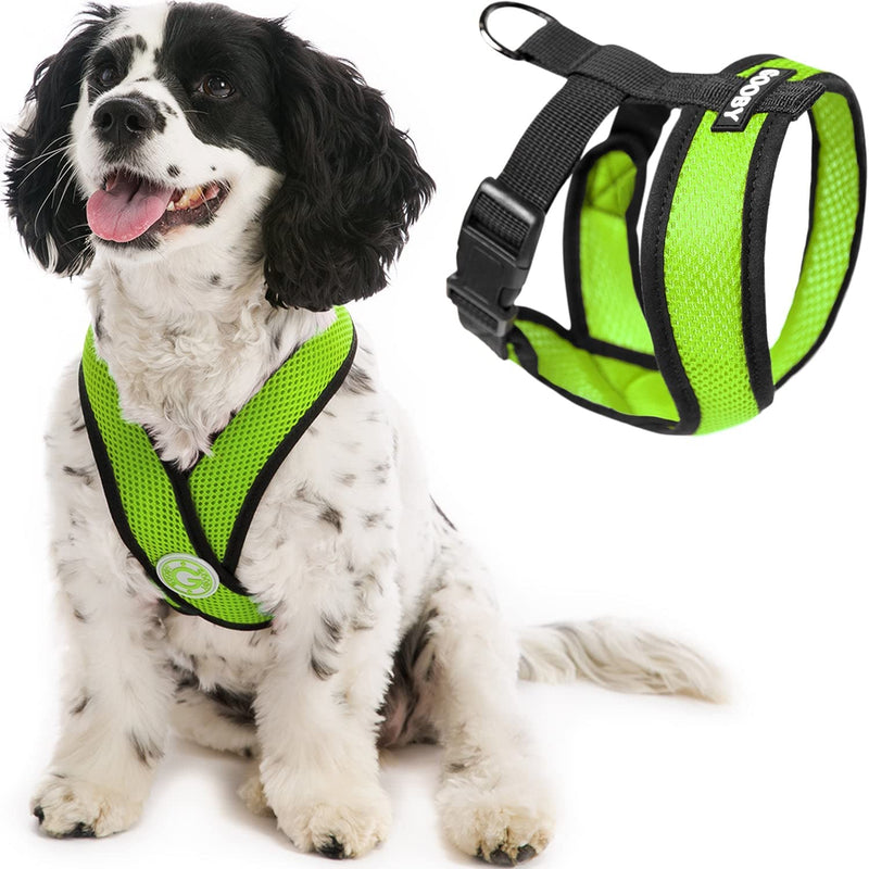 Gooby Comfort X Head in Harness - Black, Large - No Pull Small Dog Harness, Patented Choke-Free X Frame - Perfect on the Go Dog Harness for Medium Dogs No Pull or Small Dogs for Indoor and Outdoor Use