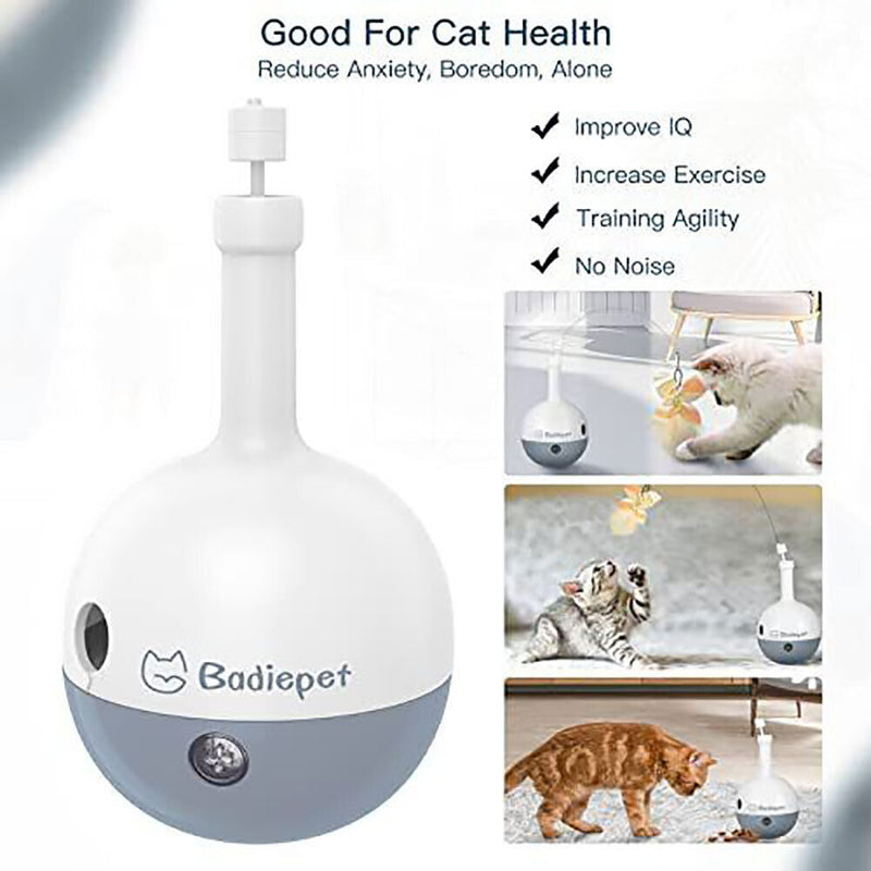 Automatic Cat Teaser Interactive Pet Exercise Electric Toys for Feeding Medicine