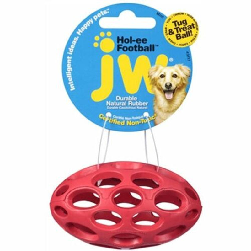 JW Pet Assorted Hol-Ee Football Dog Toy (1 Each)