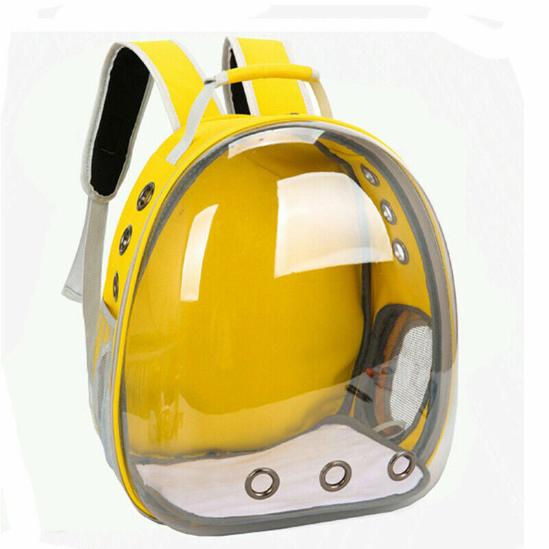 Pet Portable Carrier Backpack Space Capsule Travel Dog Cat Bag Transparent