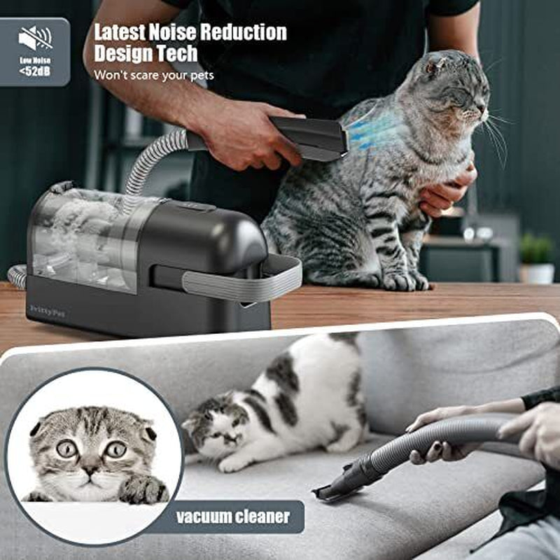 Lvittypet Dog Grooming Kit & Dog Hair Vacuum 2 in 1Low Noise Professional Pet...