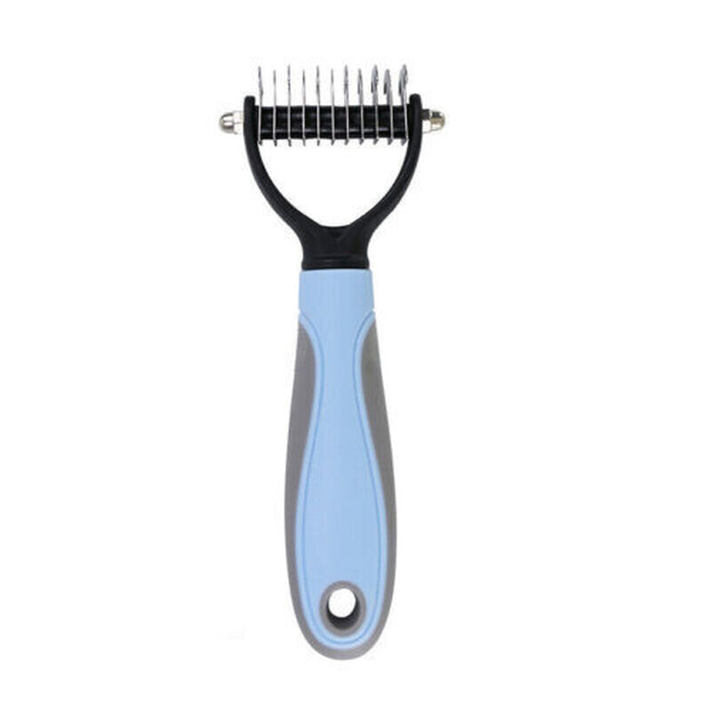 Professional 2 Sided Undercoat Dog Cat Shedding Comb Brush Pet Grooming Tool