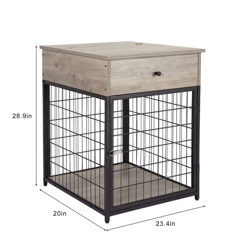 Furniture Dog Crates Style Wood Dog Kennel End Table Dog House Indoor Use