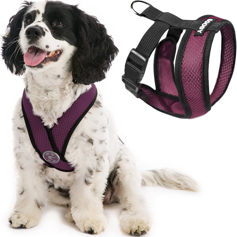 Gooby Comfort X Head in Harness - Black, Large - No Pull Small Dog Harness, Patented Choke-Free X Frame - Perfect on the Go Dog Harness for Medium Dogs No Pull or Small Dogs for Indoor and Outdoor Use