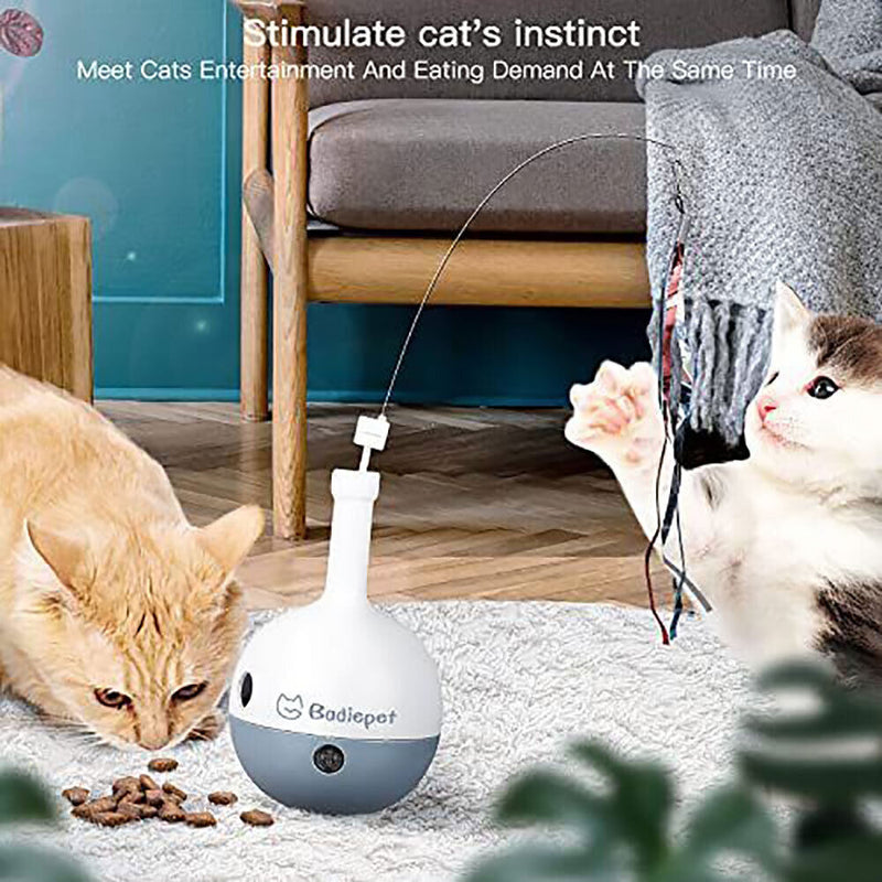 Automatic Cat Teaser Interactive Pet Exercise Electric Toys for Feeding Medicine