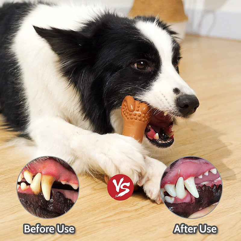 Pet Dogs Chew Toys for Aggressive Chewers, Indestructible Bone Toy, Beef Flavor